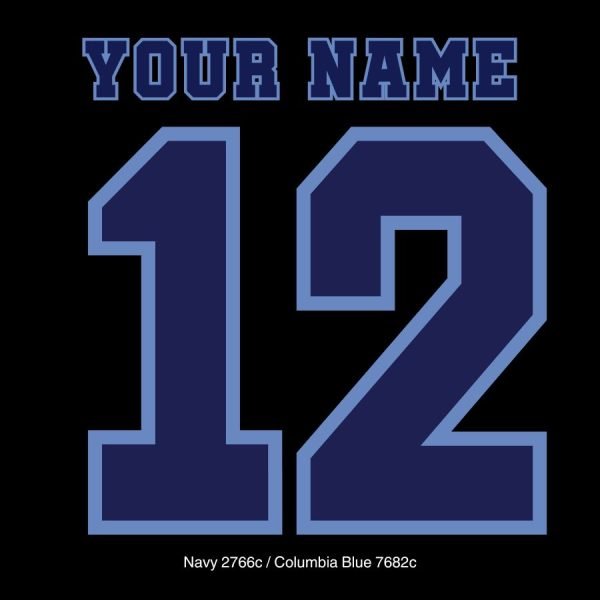 Navy Columbia Block numbers
