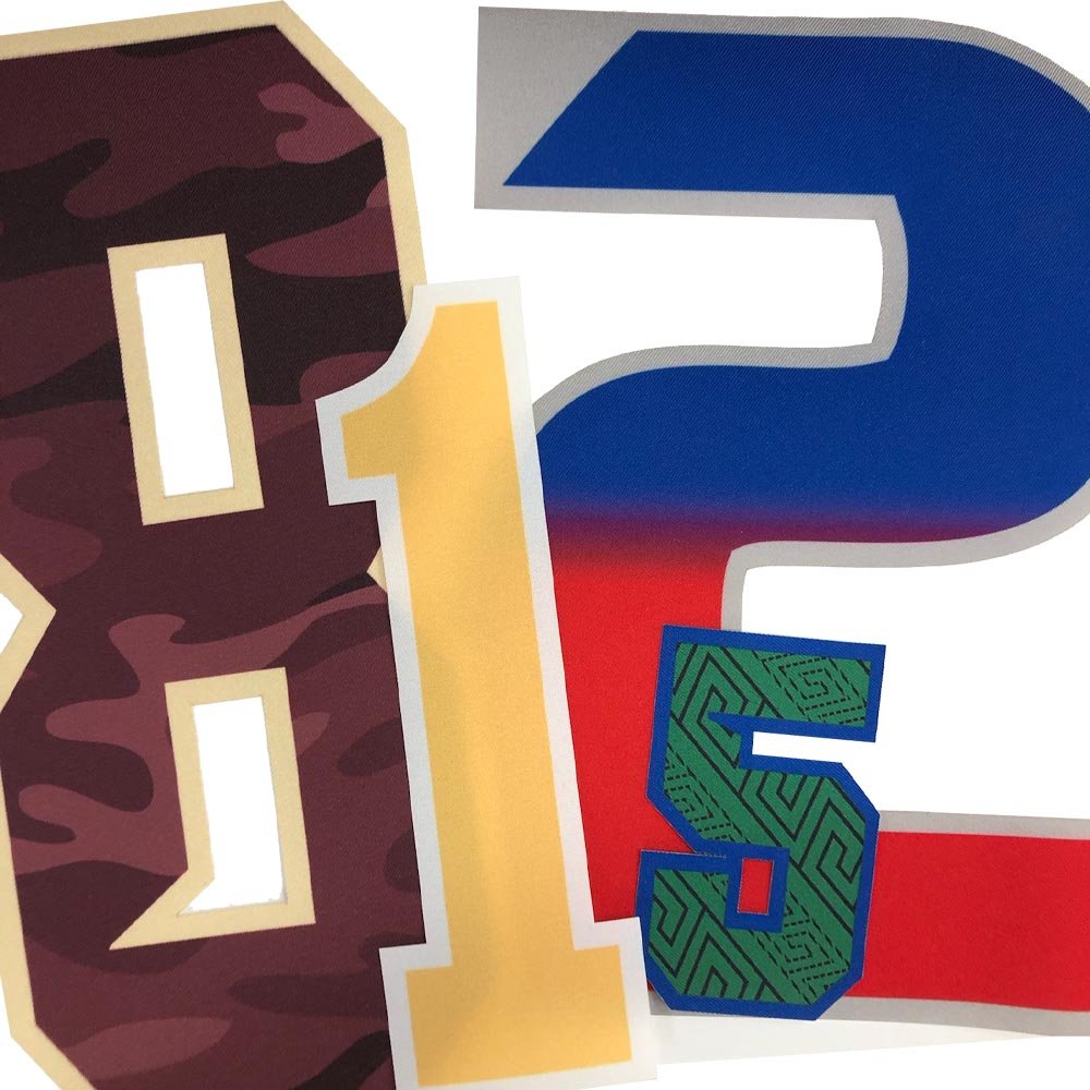 Sublimated Applique Number