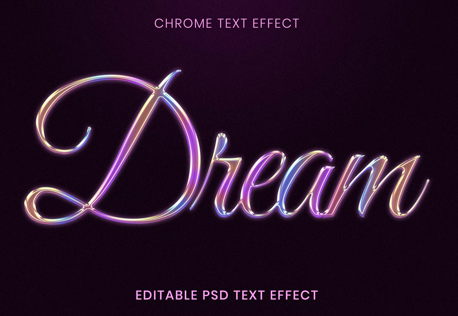 Chrome Style Font Example