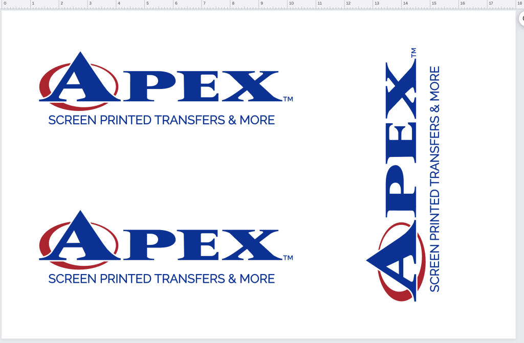 Small Youth 9x5 gang sheet example